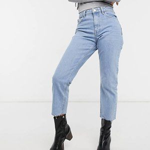 Topshop Straight Cropped Jeans